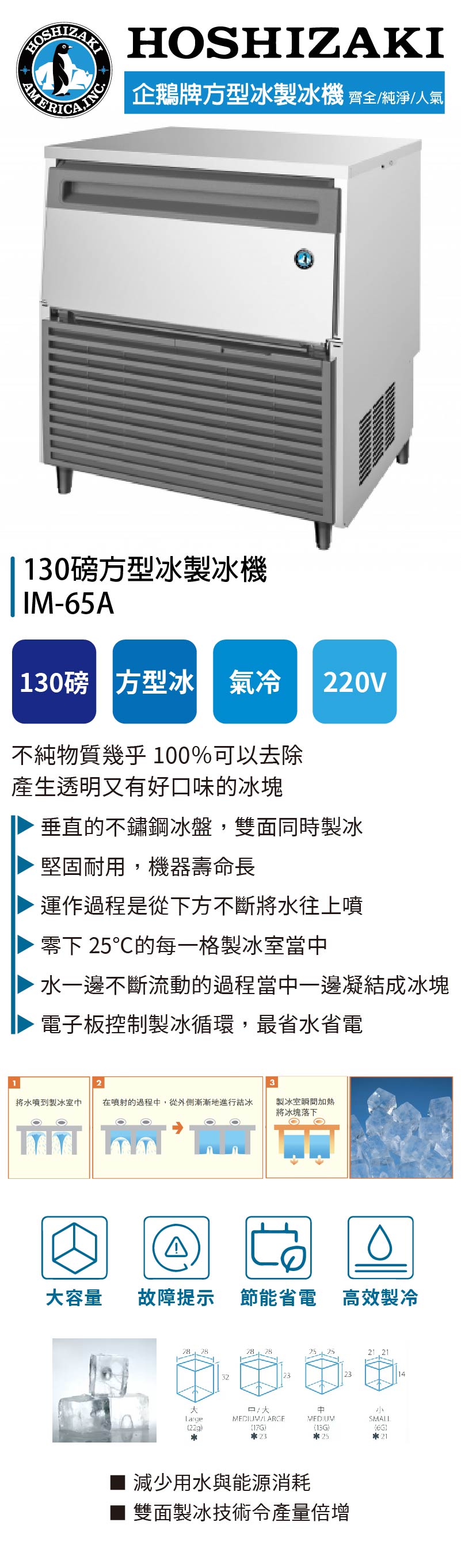 130磅方型冰製冰機