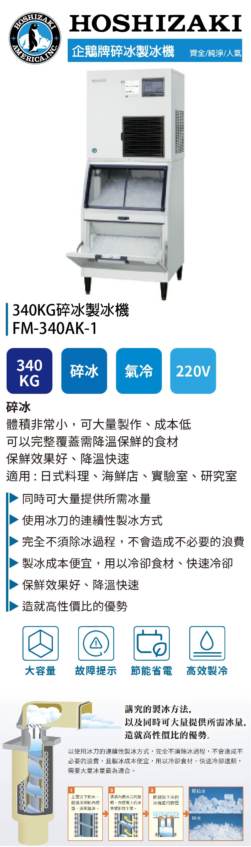 340KG碎冰製冰機
