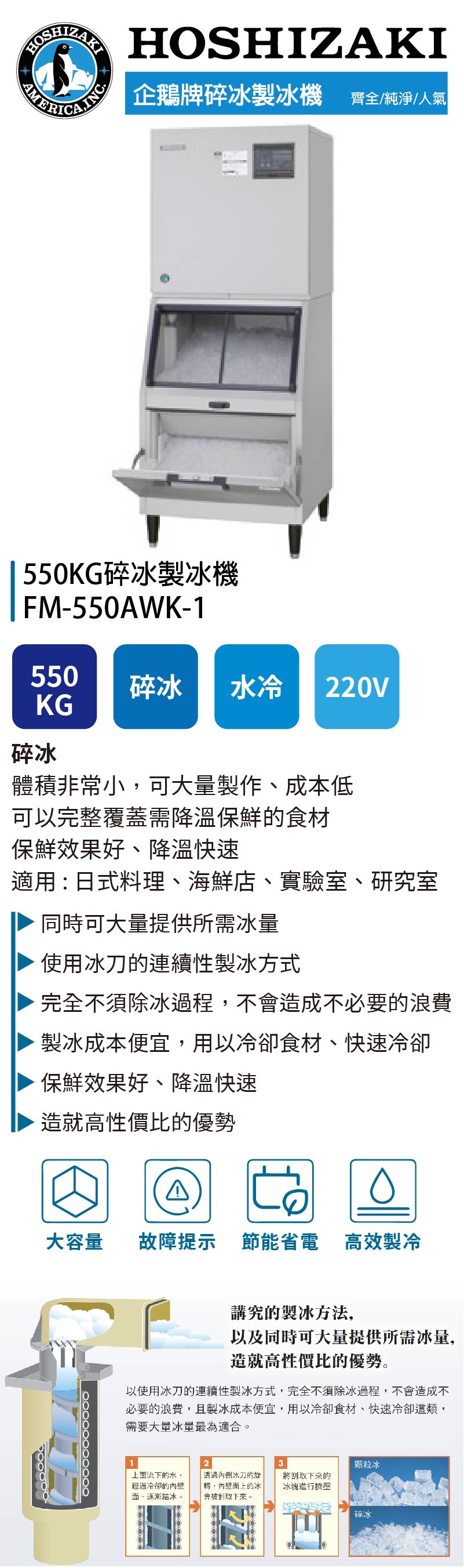 550KG碎冰製冰機