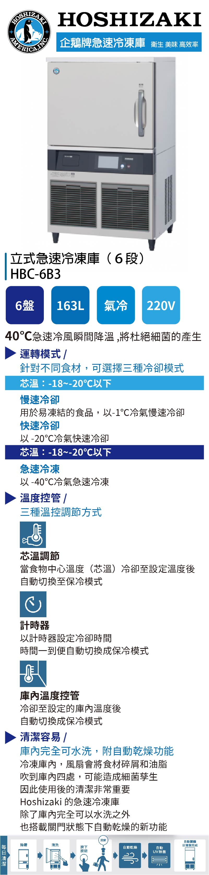 立式急速冷凍庫（６段）