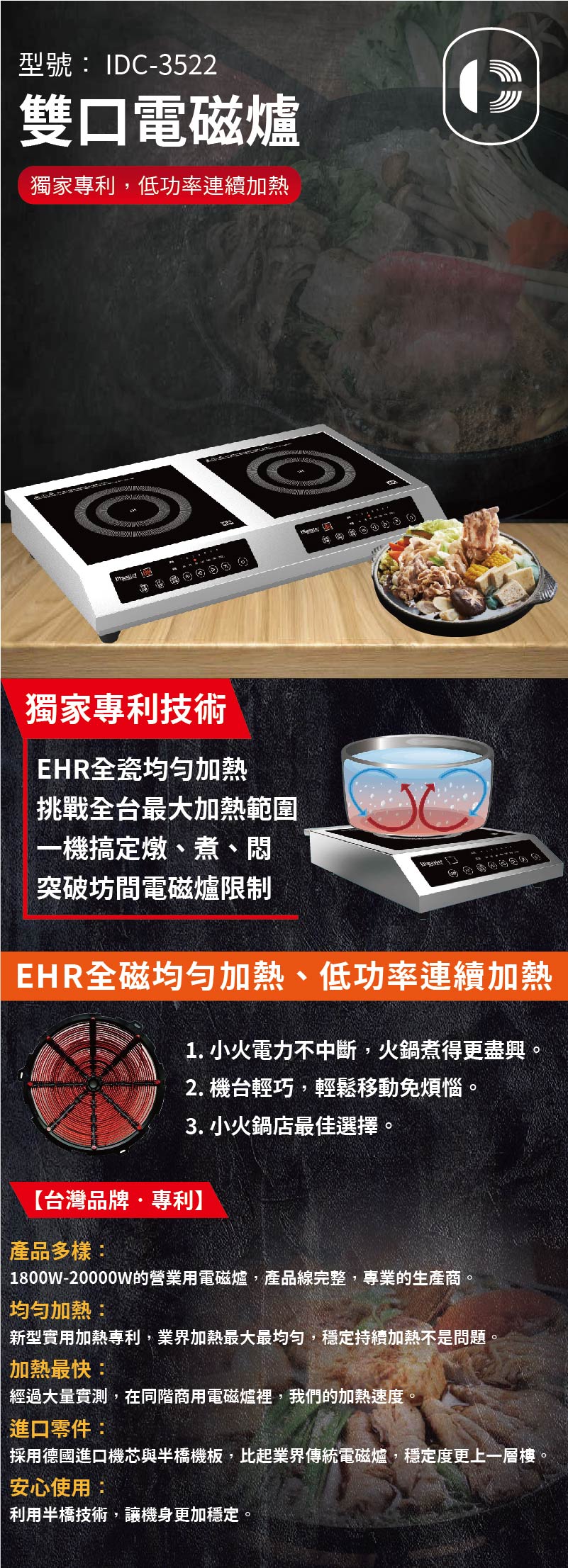 雙口電磁爐