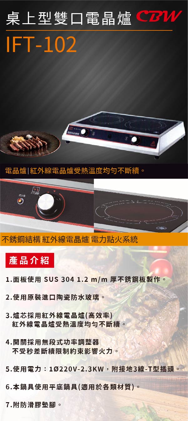 桌上型雙口電晶爐